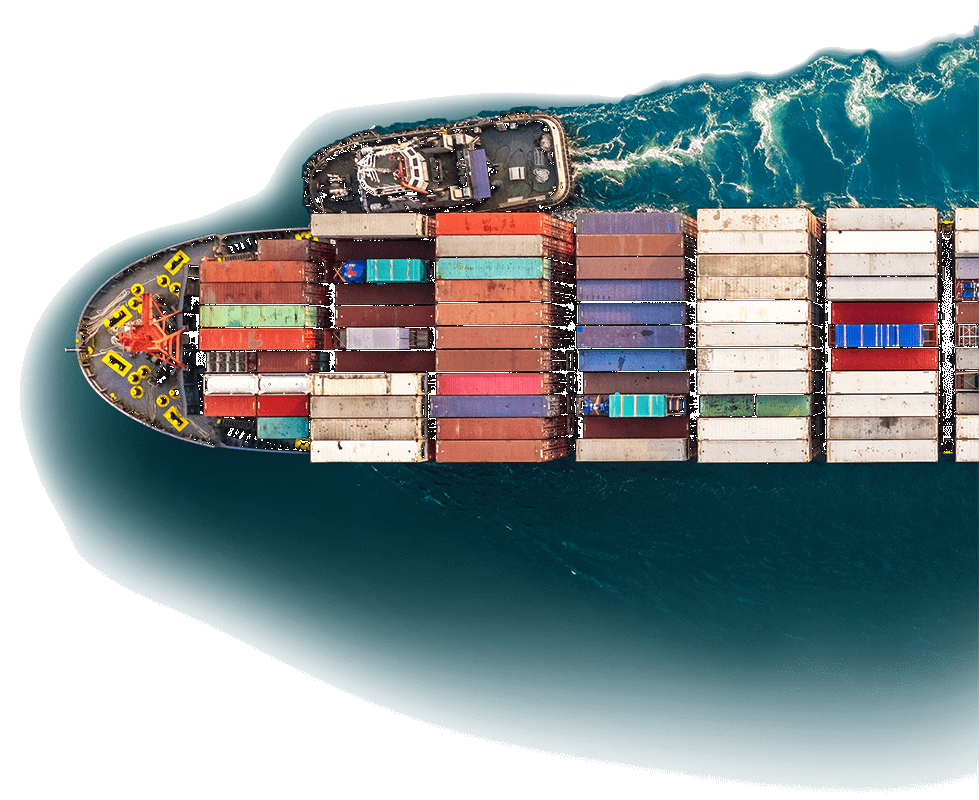 Cargo ship entering the market
